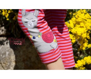 Stickdatei - Lama 4 Line Art